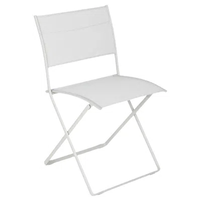 Pre-owned Fermob - Plein Air Folding Chair - Stereo Clay Grey - Set Of 2 Chairs In Gray