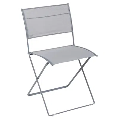 Pre-owned Fermob - Plein Air Folding Chair - Stereo Storm Grey - Set Of 2 Chairs In Gray
