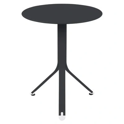 Fermob Resto Aluminum Side Table In Anthracite