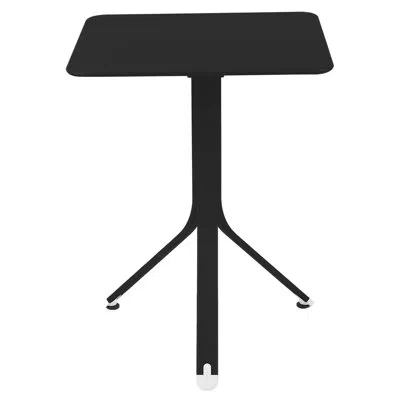 Fermob Resto Aluminum Side Table In Liquorice