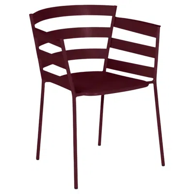 Pre-owned Fermob - Rythmic Armchair (chair With Arms) - Black Cherry