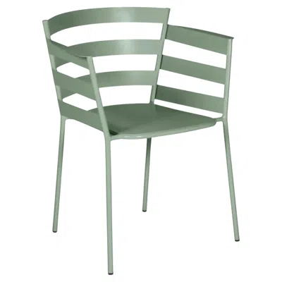 Pre-owned Fermob - Rythmic Armchair (chair With Arms) - Cactus In Gray