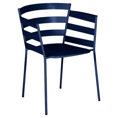 Pre-owned Fermob - Rythmic Armchair (chair With Arms) - Deep Blue
