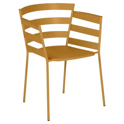 Pre-owned Fermob - Rythmic Armchair (chair With Arms) - Gingerbread In Brown