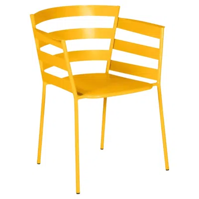 Pre-owned Fermob - Rythmic Armchair (chair With Arms) - Honey In Orange