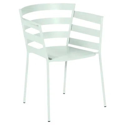 Pre-owned Fermob - Rythmic Armchair (chair With Arms) - Ice Mint In Gray
