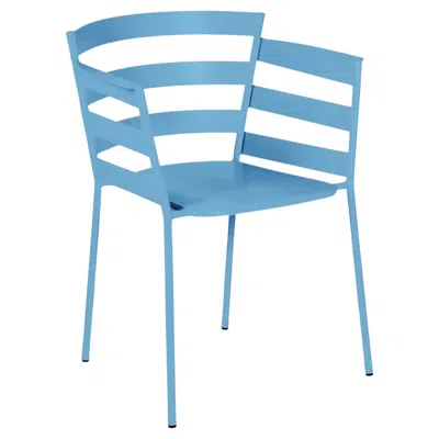 Pre-owned Fermob - Rythmic Armchair (chair With Arms) - Maya Blue