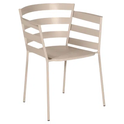 Pre-owned Fermob - Rythmic Armchair (chair With Arms) - Nutmeg In Sand