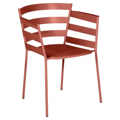 Pre-owned Fermob - Rythmic Armchair (chair With Arms) - Red Ochre