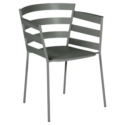 Pre-owned Fermob - Rythmic Armchair (chair With Arms) - Rosemary In Gray