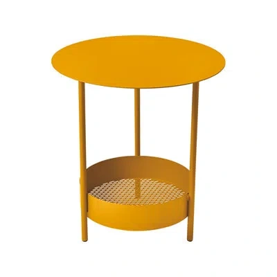 Fermob Salsa Steel Side Table In Honey Textured