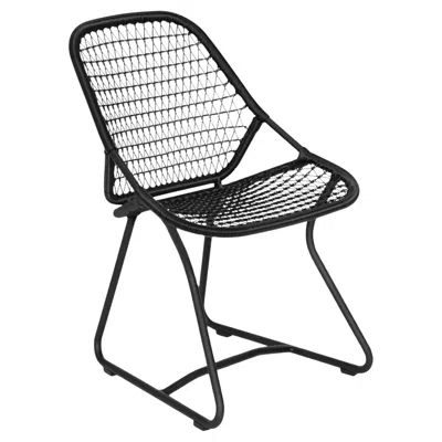 Pre-owned Fermob - Sixties Chair - Liquorice In Black
