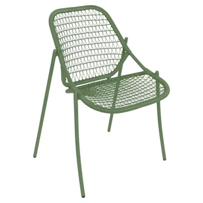 Pre-owned Fermob - Sixties Stackable Chair - Cactus - Set Of 2 Chairs In Gray