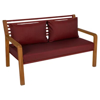 Pre-owned Fermob - Somerset 2-seater Sofa - Chili In Brown