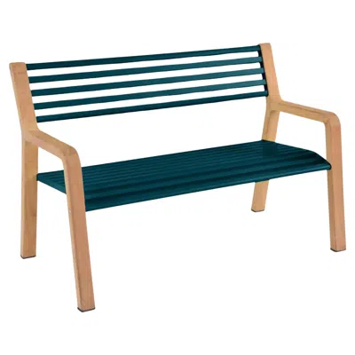 Pre-owned Fermob - Somerset Bench - Acapulco Blue