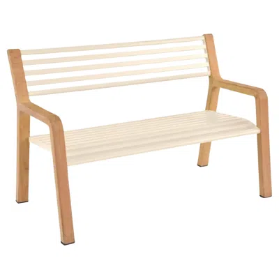 Pre-owned Fermob - Somerset Bench - Beige Milk In Brown