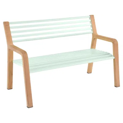 Pre-owned Fermob - Somerset Bench - Ice Mint In Brown