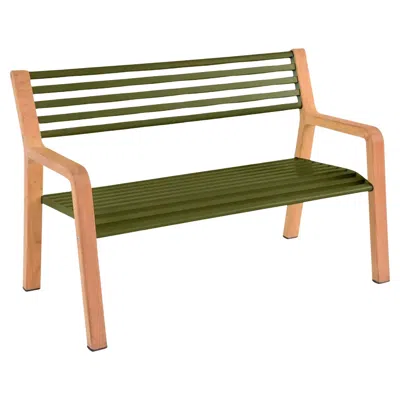 Pre-owned Fermob - Somerset Bench - Pesto In Brown