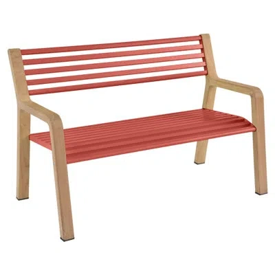 Fermob Somerset Wooden Garden Bench In Capucine