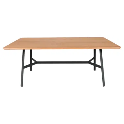 Pre-owned Fermob - So'o Oak Table 180x90 Cm W 70.9 × D 35.4 Inch - Anthracite In Brown