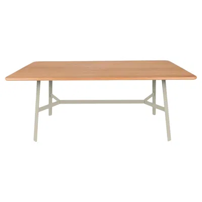 Pre-owned Fermob - So'o Oak Table 180x90 Cm W 70.9 × D 35.4 Inch - Clay Grey In Gray