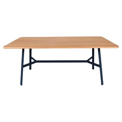 Pre-owned Fermob - So'o Oak Table 180x90 Cm W 70.9 × D 35.4 Inch - Deep Blue