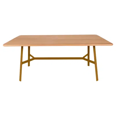 Pre-owned Fermob - So'o Oak Table 180x90 Cm W 70.9 × D 35.4 Inch - Gingerbread In Brown