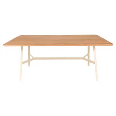 Pre-owned Fermob - So'o Oak Table 180x90 Cm W 70.9 × D 35.4 Inch - Latte Beige In Brown