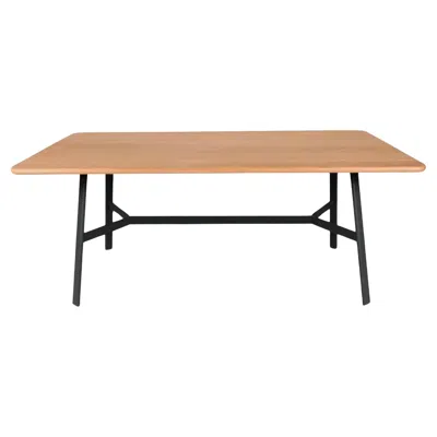 Pre-owned Fermob - So'o Oak Table 180x90 Cm W 70.9 × D 35.4 Inch - Liquorice In Brown