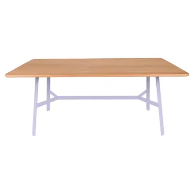 Pre-owned Fermob - So'o Oak Table 180x90 Cm W 70.9 × D 35.4 Inch - Marshmallow In Brown