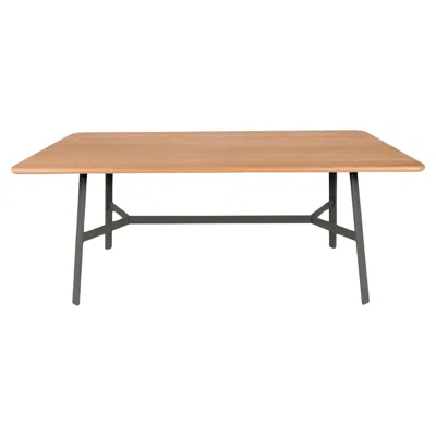 Pre-owned Fermob - So'o Oak Table 180x90 Cm W 70.9 × D 35.4 Inch - Rosemary In Brown
