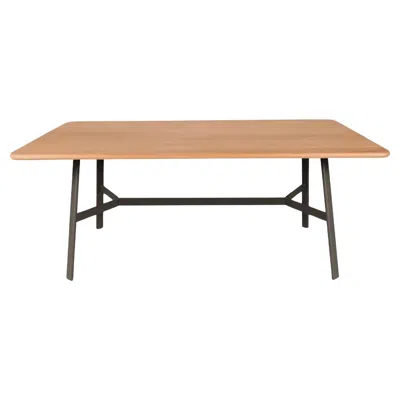 Pre-owned Fermob - So'o Oak Table 180x90 Cm W 70.9 × D 35.4 Inch - Storm Grey In Gray