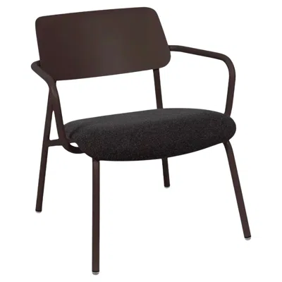 Pre-owned Fermob - Studie Fabric Lounge Armchair - Tonka - Sprinkled Brown
