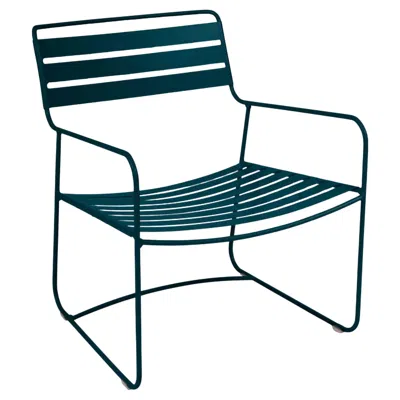 Pre-owned Fermob - Surprising Low Armchair - Acapulco Blue
