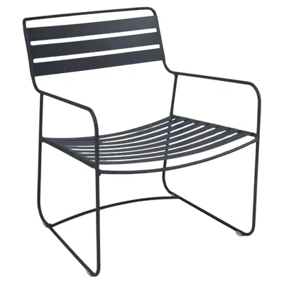 Pre-owned Fermob - Surprising Low Armchair - Anthracite In Black