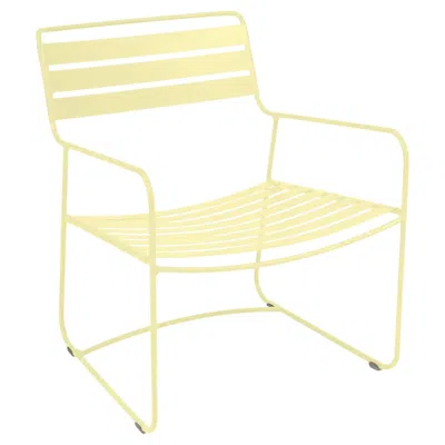 Pre-owned Fermob - Surprising Low Armchair - Frosted Lemon In Yellow