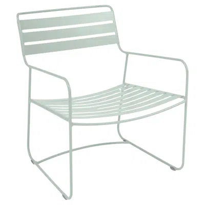 Pre-owned Fermob - Surprising Low Armchair - Ice Mint In Gray