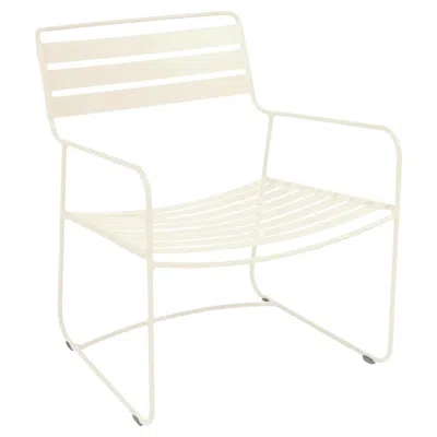 Pre-owned Fermob - Surprising Low Armchair - Latte Beige In Brown