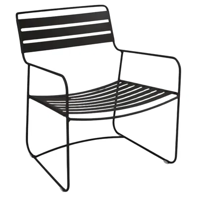 Pre-owned Fermob - Surprising Low Armchair - Liquorice In Black