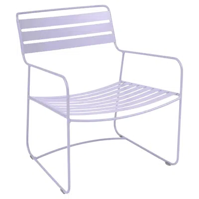 Pre-owned Fermob - Surprising Low Armchair - Marshmallow In Purple