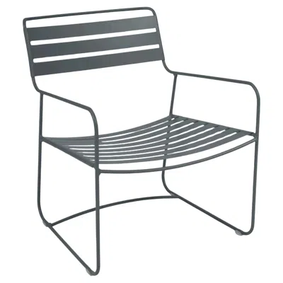 Pre-owned Fermob - Surprising Low Armchair - Storm Grey In Gray