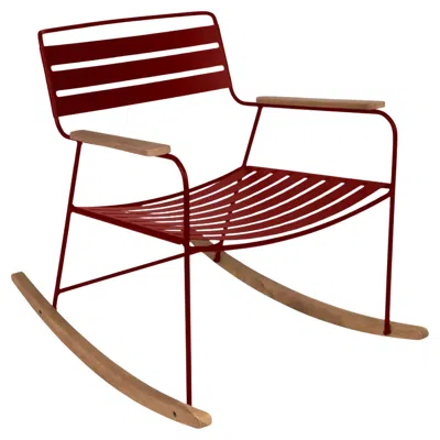 Pre-owned Fermob - Surprising Rocking Chair - Chili In Brown