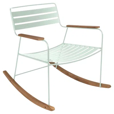Pre-owned Fermob - Surprising Rocking Chair - Ice Mint In Brown