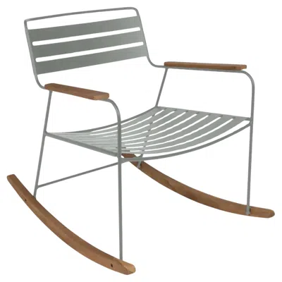 Pre-owned Fermob - Surprising Rocking Chair - Lapilli Grey In Gray