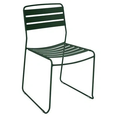 Fermob Surprising Stacking Patio Dining Side Chair In Cedar Green