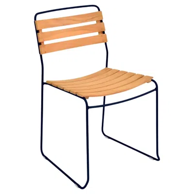 Pre-owned Fermob - Surprising Teak Chair - Deep Blue