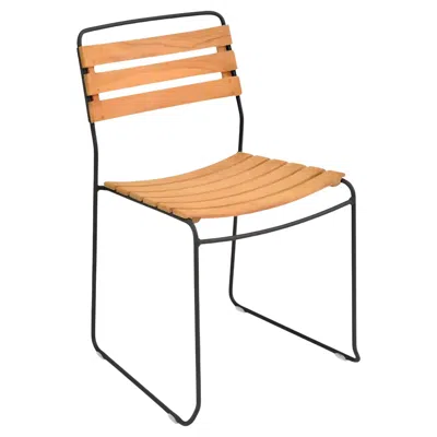 Pre-owned Fermob - Surprising Teak Chair - Liquorice In Brown