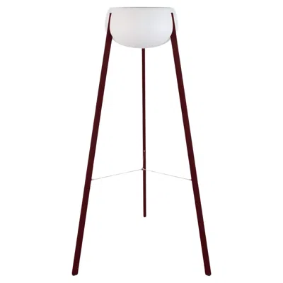 Pre-owned Fermob - Yunos Solar Floor Lamp 180 Cm / 70.9 In - Black Cherry