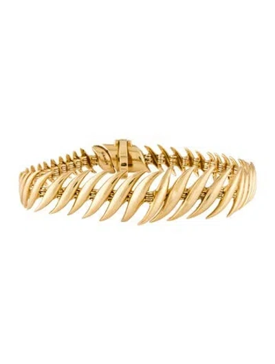 Pre-owned Fernando Jorge 18k Flame Bracelet, 6.5" In Multi