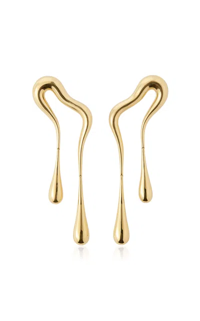 Fernando Jorge 18k Yellow Gold Bold Stream Doubled Earrings